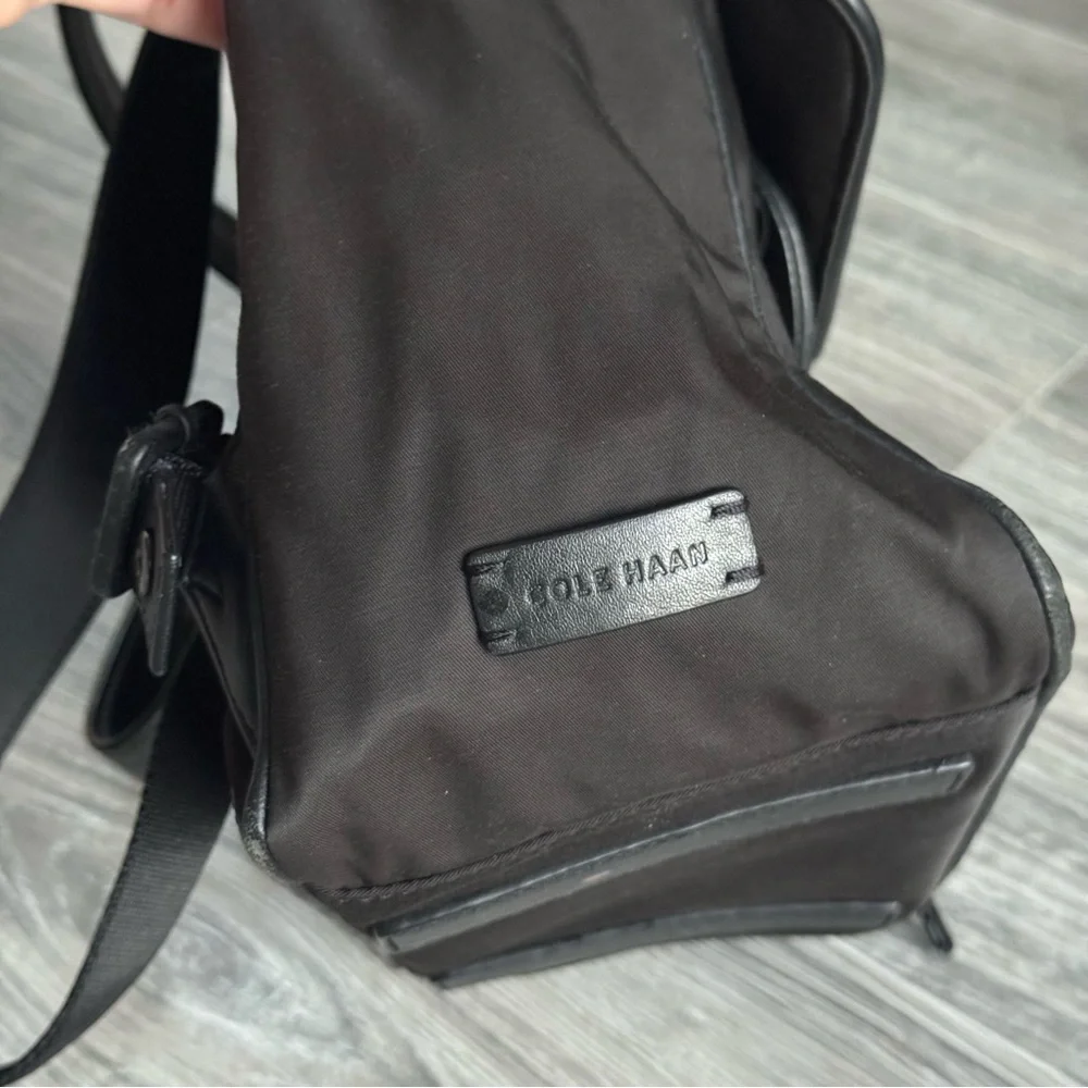 Cole Haan ZeroGrand Nylon & Leather Backpack – Black - Picture 7 of 8
